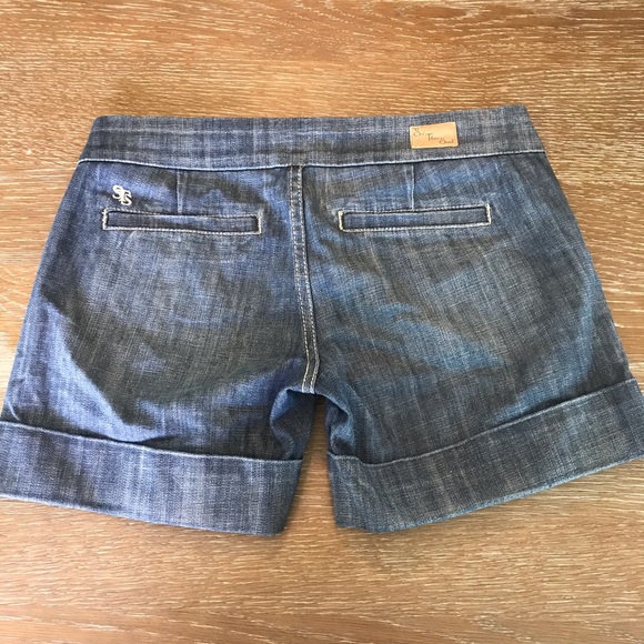 See Thru Soul Denim Cuff Shorts vintage wash - Picture 2 of 5
